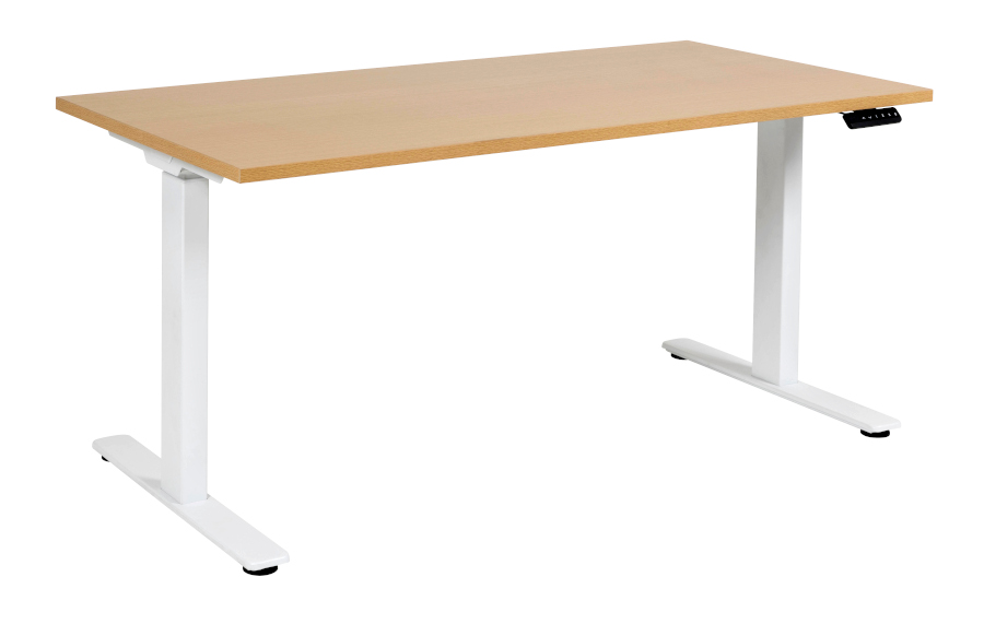 Smooth Oak Top with White Frame